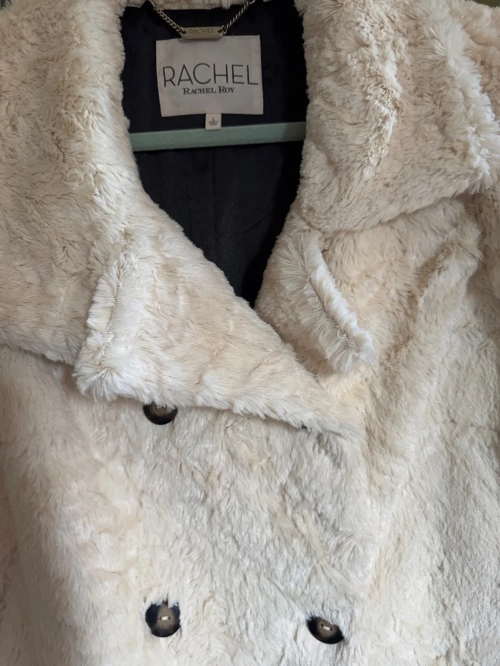 Rachel Roy Faux Fur Teddy Jacket - Picture 6 of 8